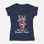 You Have a Beautiful Heart-womens v-neck tee-tobefonseca