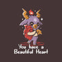 You Have a Beautiful Heart-none polyester shower curtain-tobefonseca