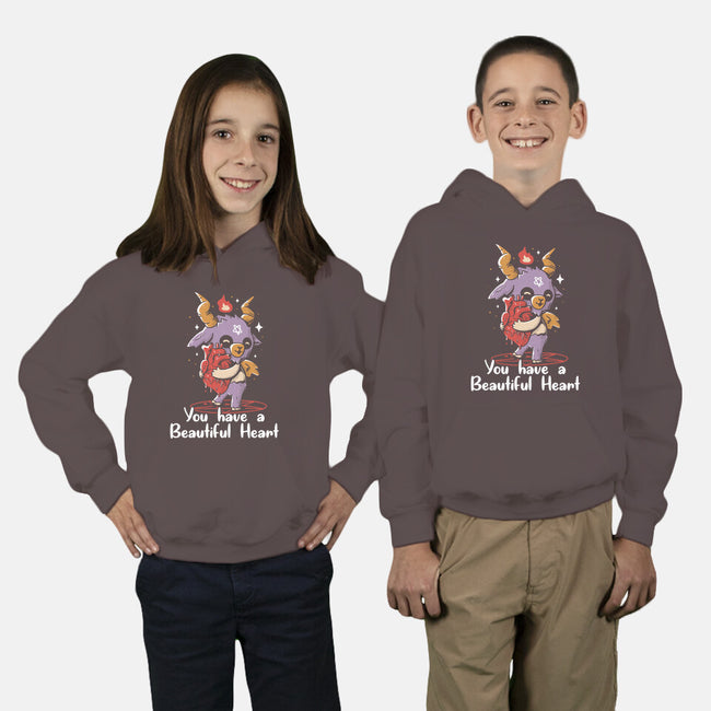 You Have a Beautiful Heart-youth pullover sweatshirt-tobefonseca