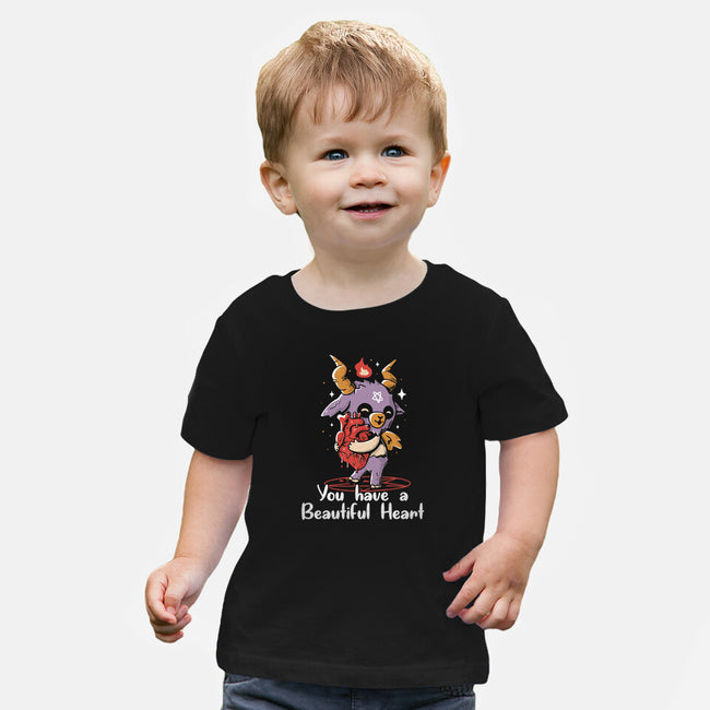 You Have a Beautiful Heart-baby basic tee-tobefonseca