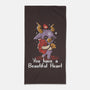 You Have a Beautiful Heart-none beach towel-tobefonseca