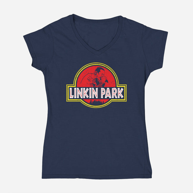Linkin Park-womens v-neck tee-turborat14