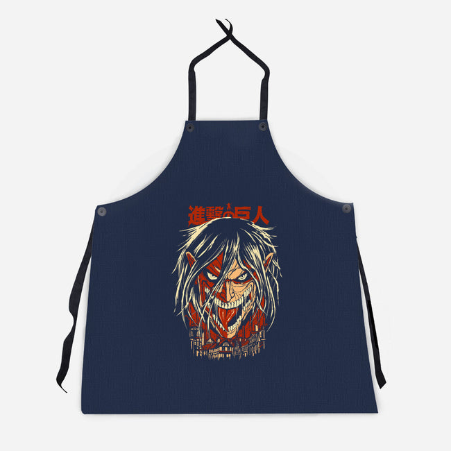 Attack Eren-unisex kitchen apron-silentOp