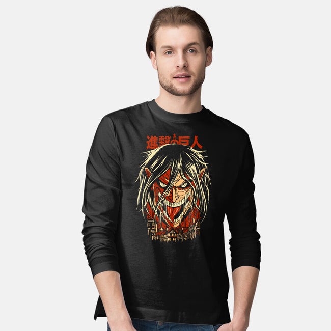 Attack Eren-mens long sleeved tee-silentOp