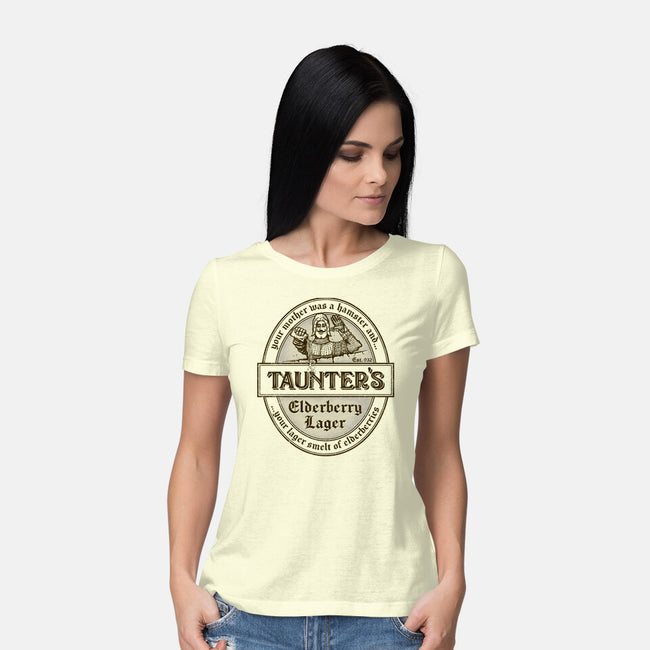 Your Lager Smelt Of Elderberries-womens basic tee-kg07