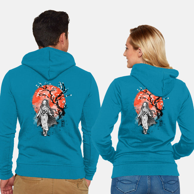 Sister Ink-unisex zip-up sweatshirt-IKILO