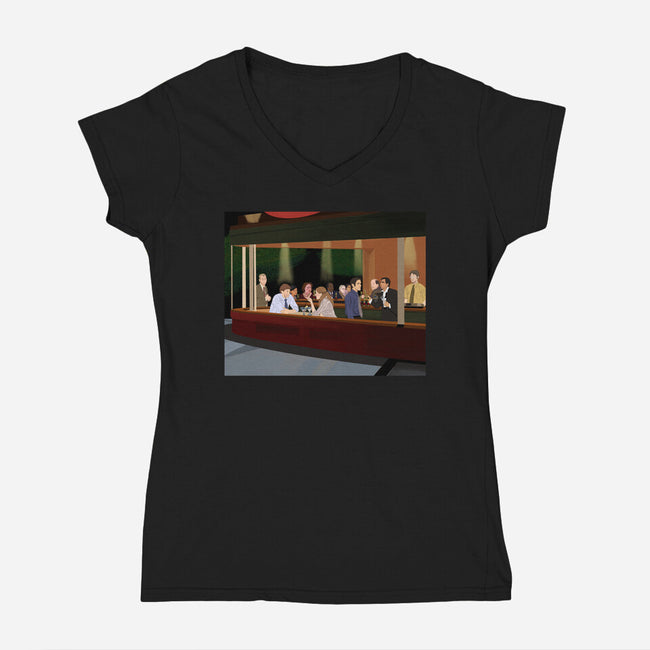 Night of The Dundies-womens v-neck tee-SeamusAran