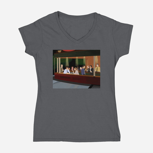 Night of The Dundies-womens v-neck tee-SeamusAran