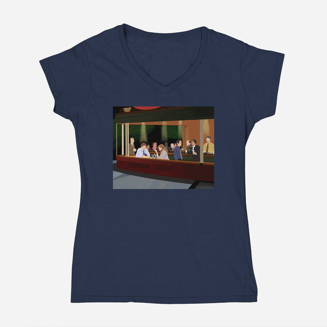 Night of The Dundies-womens v-neck tee-SeamusAran
