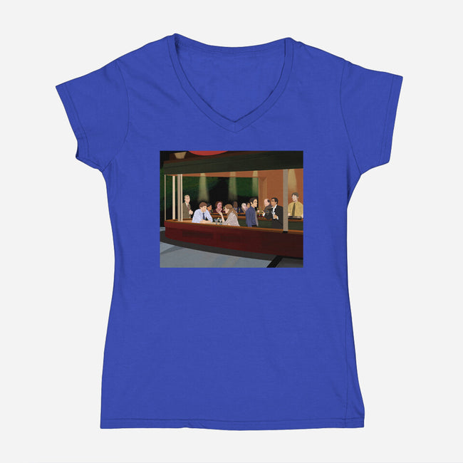 Night of The Dundies-womens v-neck tee-SeamusAran