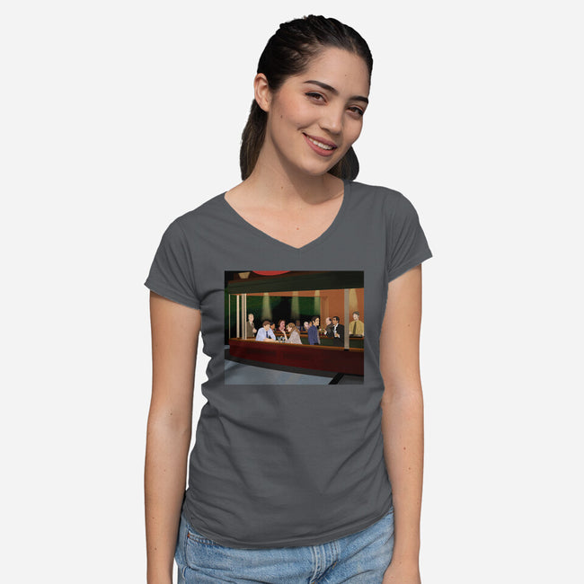 Night of The Dundies-womens v-neck tee-SeamusAran