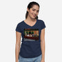Night of The Dundies-womens v-neck tee-SeamusAran
