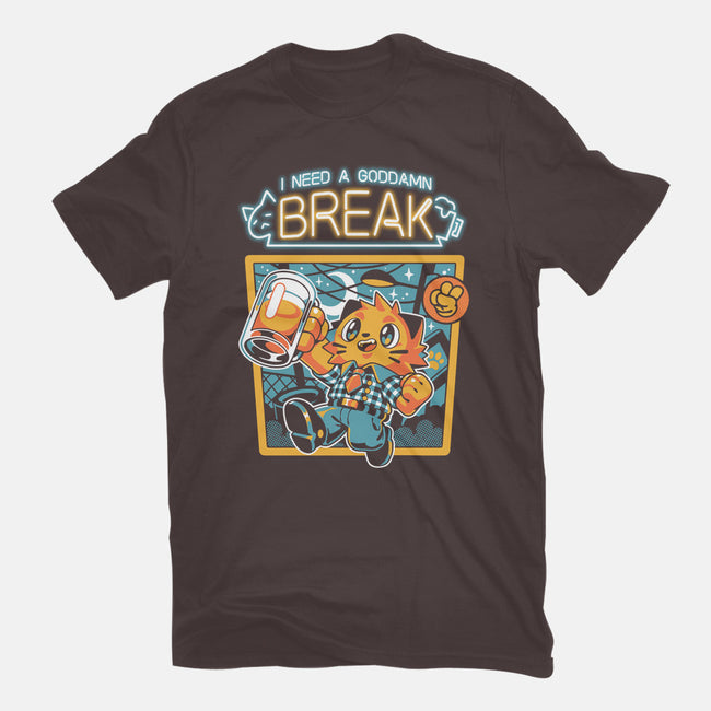 I Need A Break-womens fitted tee-ilustrata