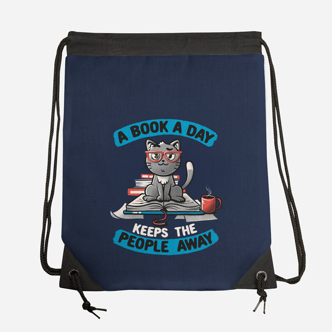 A Book A Day-none drawstring bag-koalastudio