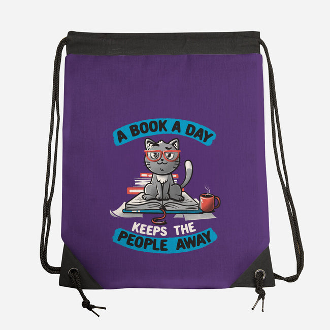 A Book A Day-none drawstring bag-koalastudio