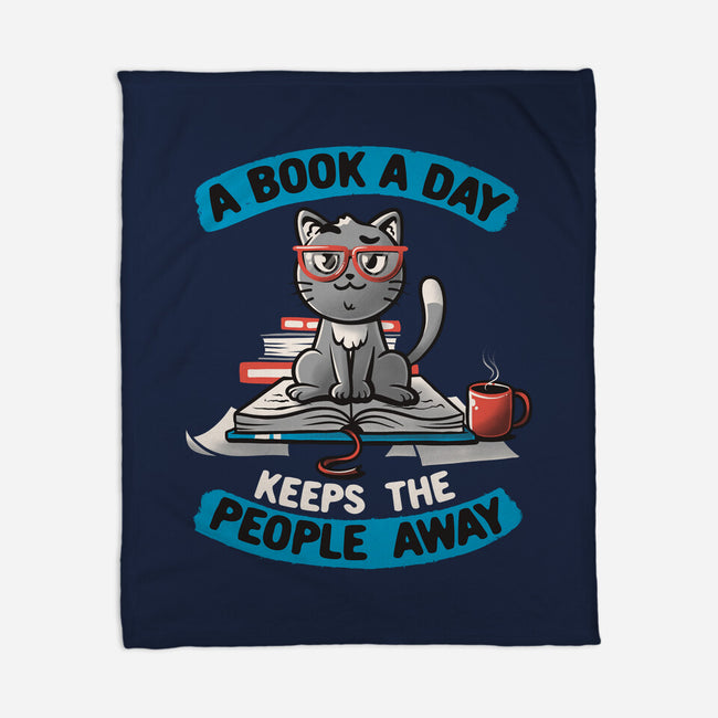 A Book A Day-none fleece blanket-koalastudio