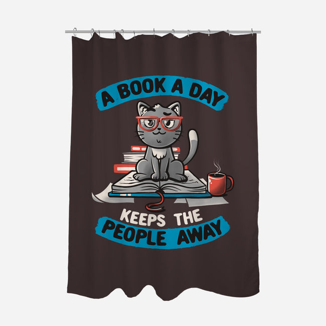 A Book A Day-none polyester shower curtain-koalastudio