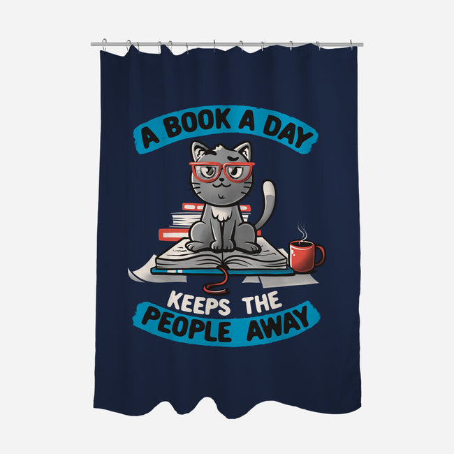 A Book A Day-none polyester shower curtain-koalastudio