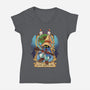 Le Petit Magicien Noir-womens v-neck tee-Sarya