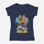 Le Petit Magicien Noir-womens v-neck tee-Sarya