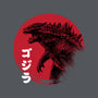 Red Sun Kaiju-none drawstring bag-DrMonekers