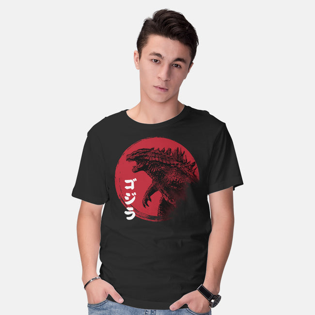 Red Sun Kaiju-mens basic tee-DrMonekers