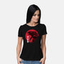Red Sun Kaiju-womens basic tee-DrMonekers