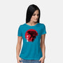 Red Sun Kaiju-womens basic tee-DrMonekers