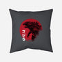 Red Sun Kaiju-none removable cover w insert throw pillow-DrMonekers