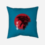 Red Sun Kaiju-none removable cover w insert throw pillow-DrMonekers