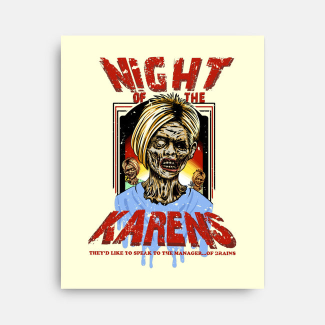 Night Of The Karens-none stretched canvas-SubBass49