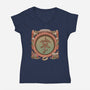 A Hole In The Ground-womens v-neck tee-saqman