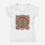 A Hole In The Ground-womens v-neck tee-saqman