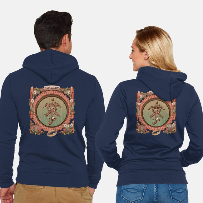 A Hole In The Ground-unisex zip-up sweatshirt-saqman