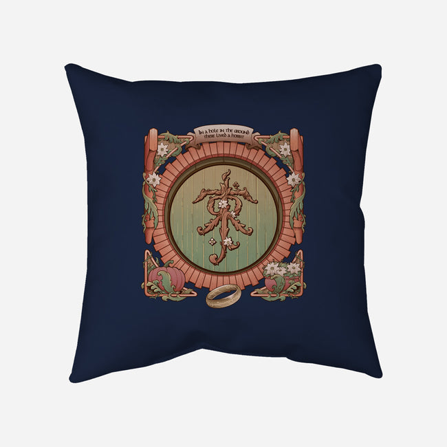 A Hole In The Ground-none removable cover w insert throw pillow-saqman