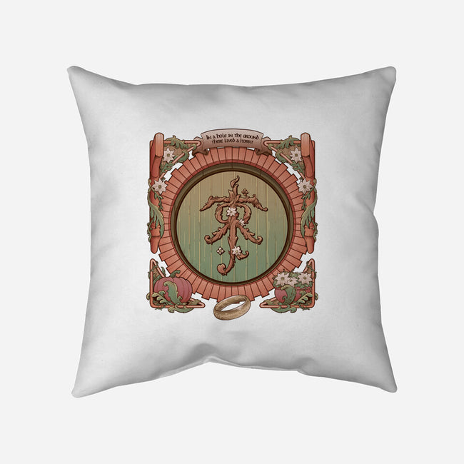 A Hole In The Ground-none removable cover throw pillow-saqman