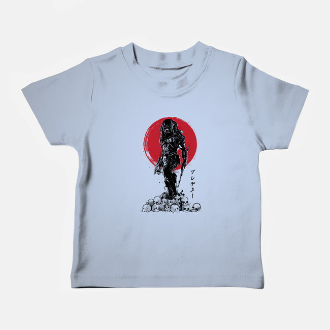 Yautja Hunter Sumi-E-baby basic tee-DrMonekers