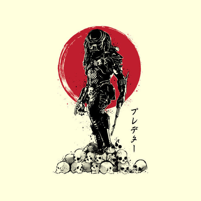 Yautja Hunter Sumi-E-mens heavyweight tee-DrMonekers