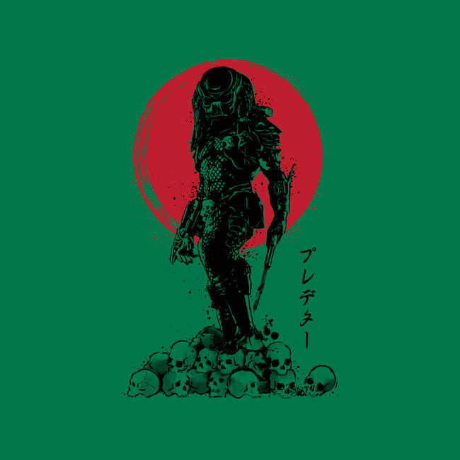 Yautja Hunter Sumi-E-mens heavyweight tee-DrMonekers