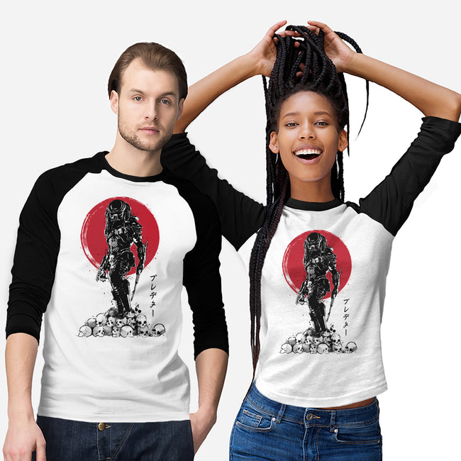 Yautja Hunter Sumi-E-unisex baseball tee-DrMonekers