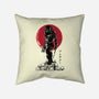 Yautja Hunter Sumi-E-none removable cover w insert throw pillow-DrMonekers
