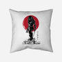 Yautja Hunter Sumi-E-none removable cover w insert throw pillow-DrMonekers