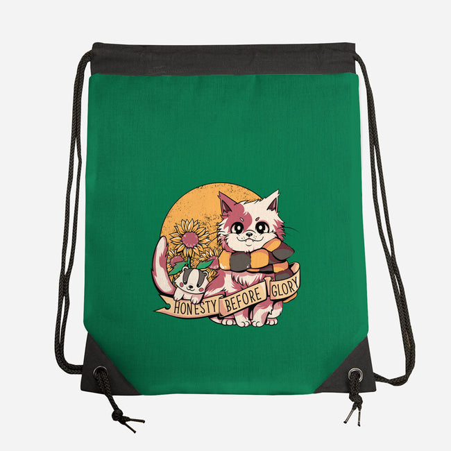 Honest Cat-none drawstring bag-tobefonseca