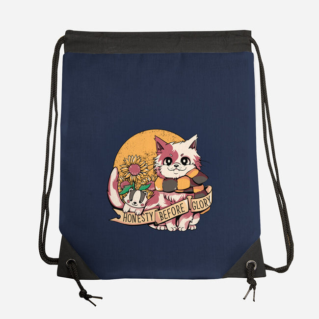 Honest Cat-none drawstring bag-tobefonseca