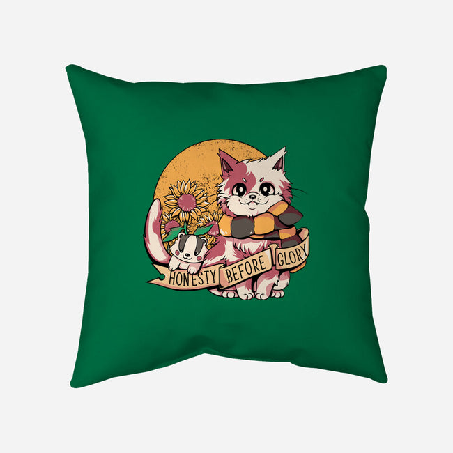 Honest Cat-none removable cover w insert throw pillow-tobefonseca