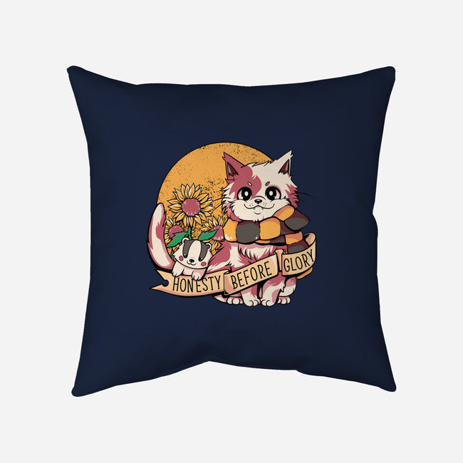 Honest Cat-none removable cover w insert throw pillow-tobefonseca