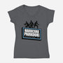 Hardcore Parkour Club-womens v-neck tee-RyanAstle
