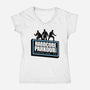 Hardcore Parkour Club-womens v-neck tee-RyanAstle