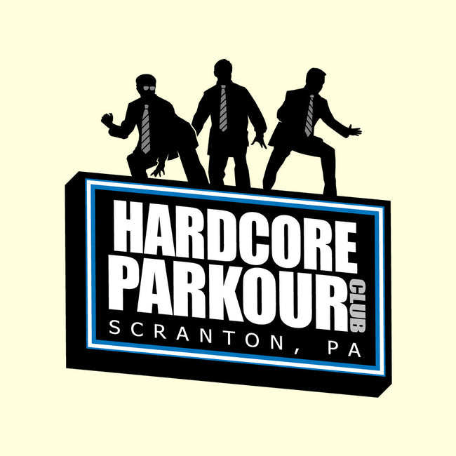 Hardcore Parkour Club-none stretched canvas-RyanAstle