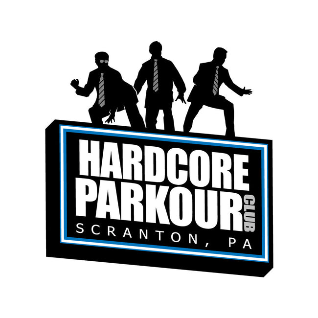 Hardcore Parkour Club-womens fitted tee-RyanAstle